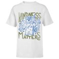 thumbnail image 1 of Star Wars Ewok Wicket Kindness Matters Earth Day Distressed - Short Sleeve T-Shirt for Kids - Customized-White, 1 of 5