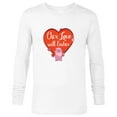 thumbnail image 1 of Star Wars Ewok Wicket Our Love Will Endor Valentine’s Day - Long Sleeve T-Shirt for Men - Customized-White, 1 of 5