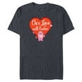 thumbnail image 1 of Star Wars Ewok Wicket Our Love Will Endor Valentine’s Day - Short Sleeve Blended T-Shirt for Adults - Customized-Navy Heather, 1 of 5