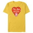 thumbnail image 1 of Star Wars Ewok Wicket Our Love Will Endor Valentine’s Day - Short Sleeve Blended T-Shirt for Adults - Customized-Yellow, 1 of 5
