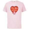 thumbnail image 1 of Star Wars Ewok Wicket Our Love Will Endor Valentine’s Day - Short Sleeve Cotton T-Shirt for Adults - Customized-Soft Pink, 1 of 5
