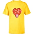 thumbnail image 1 of Star Wars Ewok Wicket Our Love Will Endor Valentine’s Day - Short Sleeve T-Shirt for Kids - Customized-Yellow, 1 of 5
