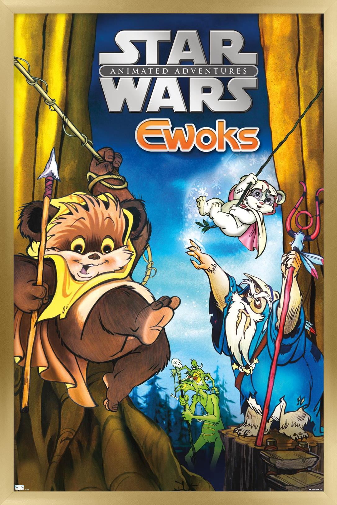 Star Wars: Ewoks - Key Art Wall Poster, 14.725" x 22.375", Framed
