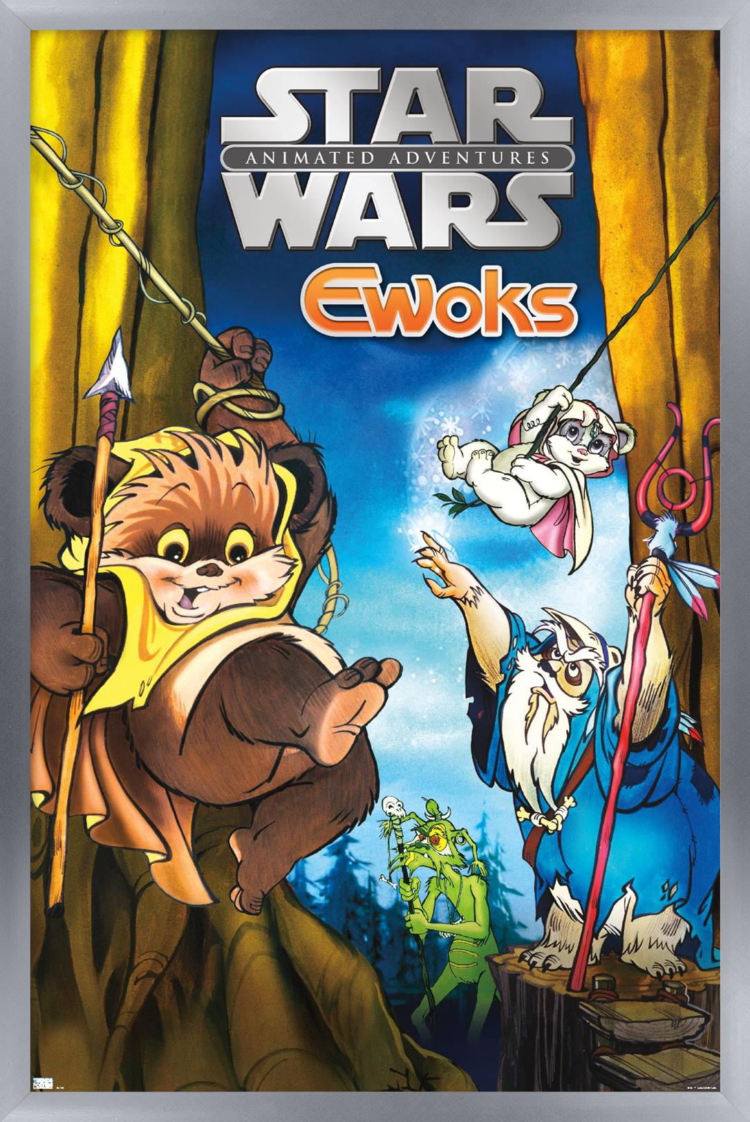 Star Wars: Ewoks - Key Art Wall Poster, 14.725" x 22.375", Framed