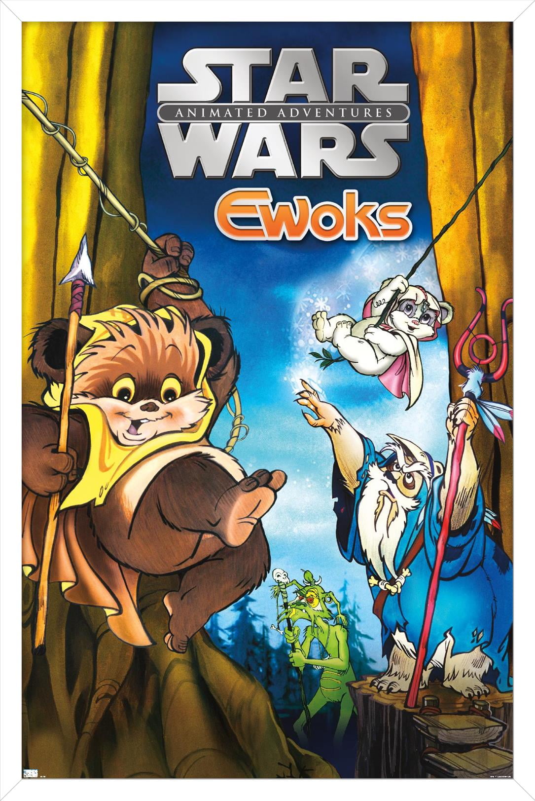 Star Wars: Ewoks - Key Art Wall Poster, 14.725" x 22.375", Framed