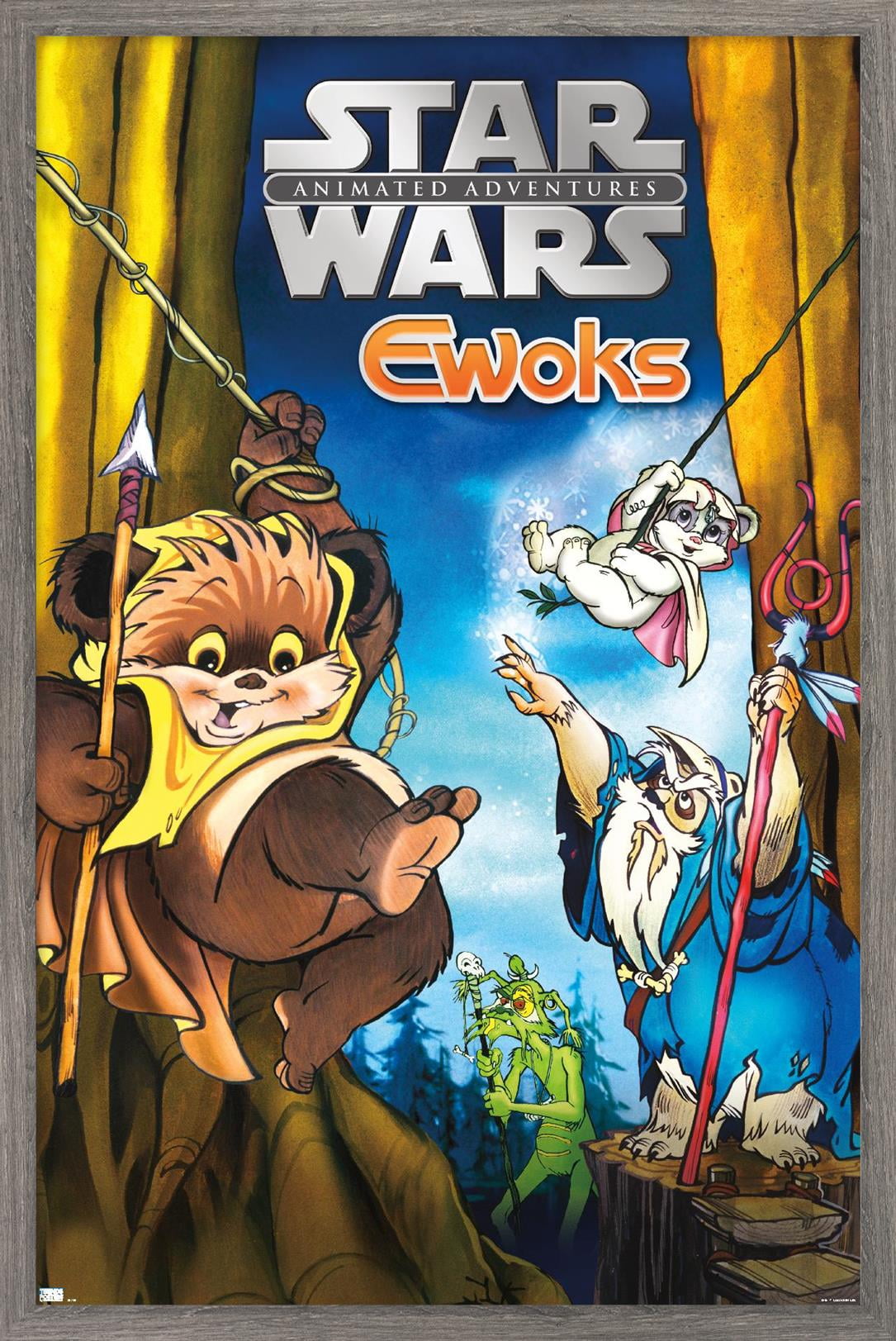 Star Wars: Ewoks - Key Art Wall Poster, 22.375" x 34", Framed