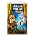 thumbnail image 1 of Star Wars: Ewoks - Key Art Wall Poster with Wooden Magnetic Frame, 22.375" x 34", 1 of 3