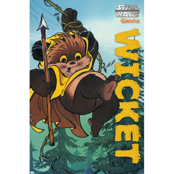 Star Wars: Ewoks - Wicket Wall Poster, 22.375" x 34"