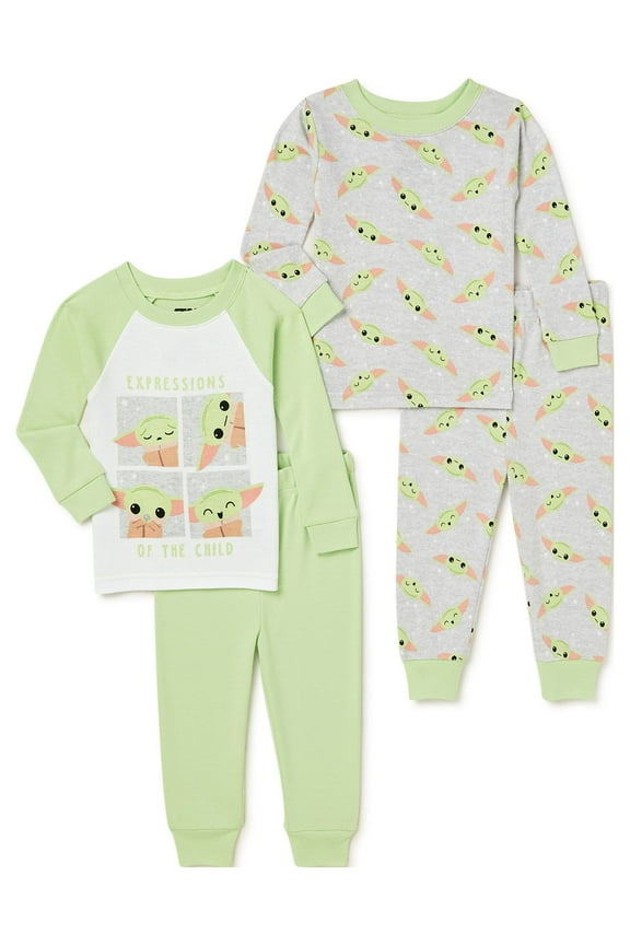 Exclusive Baby & Toddler Boys Cotton Pajama Set, 4-Piece, Sizes 2T-5T