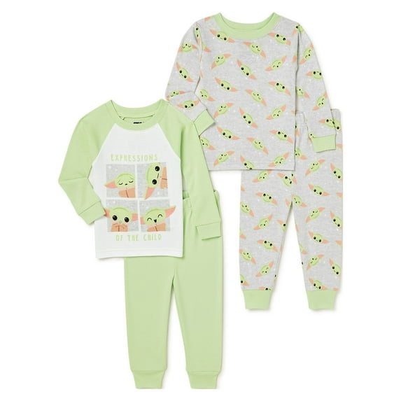 Star Wars Exclusive Baby & Toddler Boys Cotton Pajama Set, 4-Piece, Sizes 2T-5T