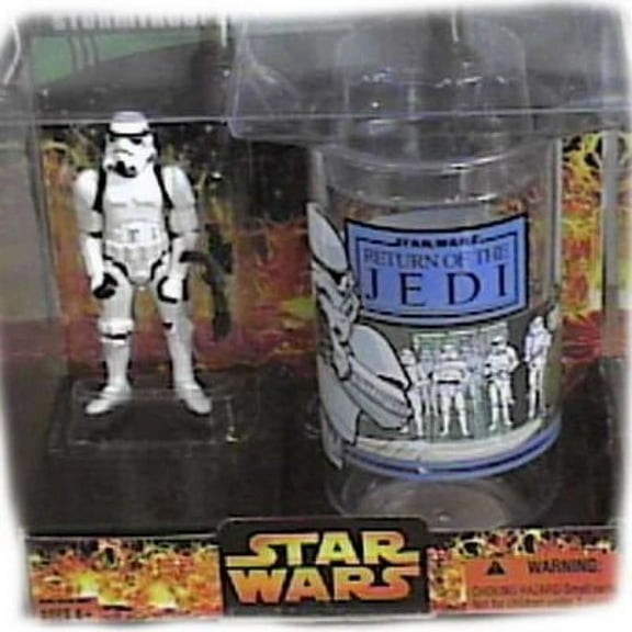 Star Wars Exclusive STORMTROOPER ACTION FIGURE & CUP BOX SET