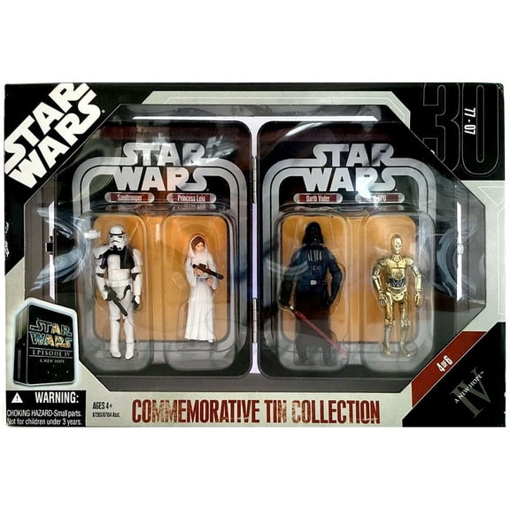 Star Wars Exclusives 2006 Episode IV Commemorative Tin Collection Action Figure Set
