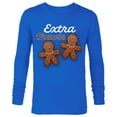thumbnail image 1 of Star Wars Extra Chewie Chewbacca Gingerbread Funny Holiday - Long Sleeve T-Shirt for Men - Customized-Royal, 1 of 5