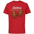 thumbnail image 1 of Star Wars Extra Chewie Chewbacca Gingerbread Funny Holiday - Short Sleeve Cotton T-Shirt for Adults - Customized-Red, 1 of 5