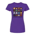 thumbnail image 1 of Star Wars - Yoda and Friends Face Grid - Juniors Fitted Tee, 1 of 3