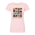 thumbnail image 1 of Star Wars - Yoda and Friends Face Grid - Juniors Fitted Tee, 1 of 3