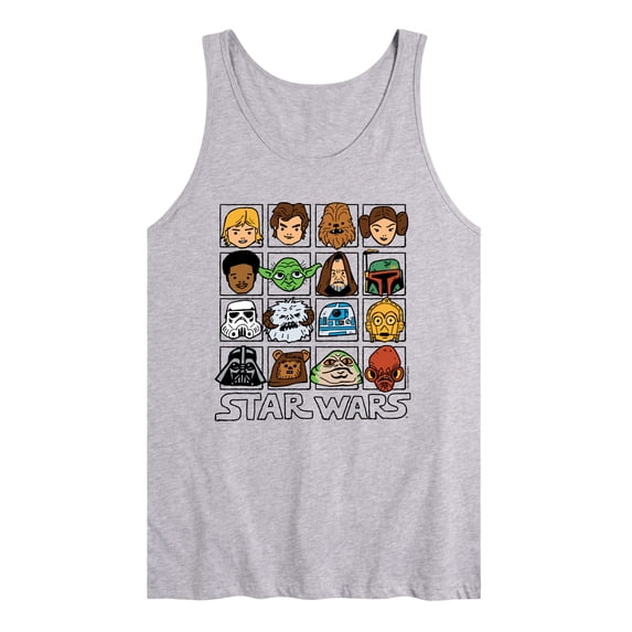 Star Wars - Face Grid - Men's Sleeveless Graphic Tank