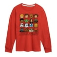 thumbnail image 1 of Star Wars - Yoda and Friends Face Grid - Toddler And Youth Long Sleeve Tee, 1 of 5