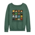 thumbnail image 1 of Star Wars - Yoda and Friends Face Grid - Women's French Terry Pullover Sweatshirt, 1 of 4