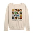 thumbnail image 1 of Star Wars - Yoda and Friends Face Grid - Women's French Terry Pullover Long Sleeve Shirt, 1 of 4
