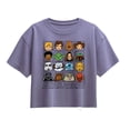 thumbnail image 1 of Star Wars - Face Grid - Youth Girls Boxy T-Shirt, 1 of 4