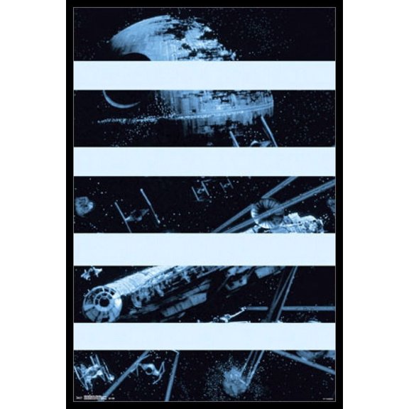 Star Wars - Falcon Bars Laminated & Framed Poster Print (24 x 36)