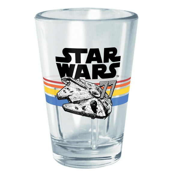 Star Wars Falcon Striped Logo  Tritan Shot Glass Clear 2 oz.