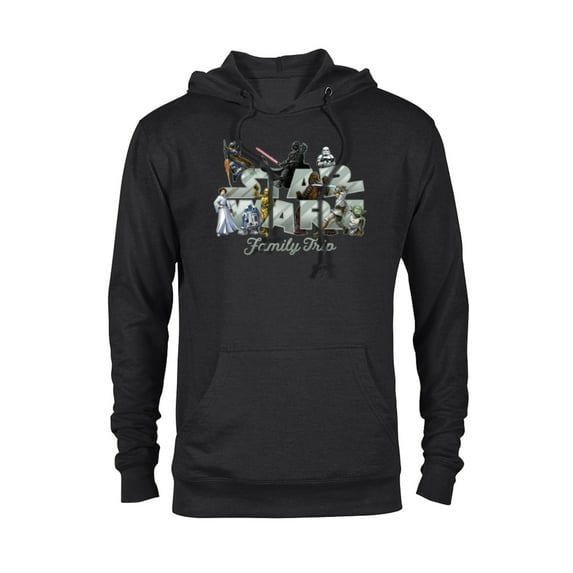 Star Wars Family Trip Original Trilogy Characters Vacation - Pullover Hoodie for Adults - Customized-Black