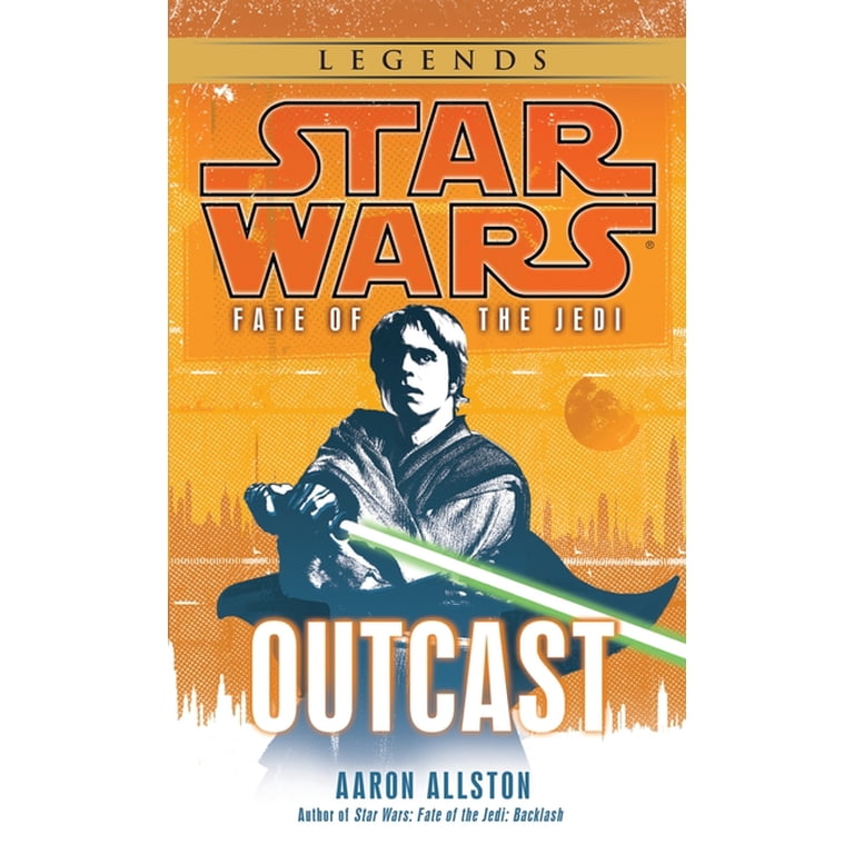 Actual published cover of Fate of the Jedi: Outcast by Aaron Allston, the opening novel of the relevant Legends story cycle.