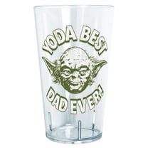 Star Wars Father's Day Yoda Best Dad Ever  Tritan Drinking Cup Clear 24 oz.