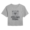 thumbnail image 1 of Star Wars - Feeling Feral Ewok - Juniors Cropped Graphic T-Shirt, 1 of 4