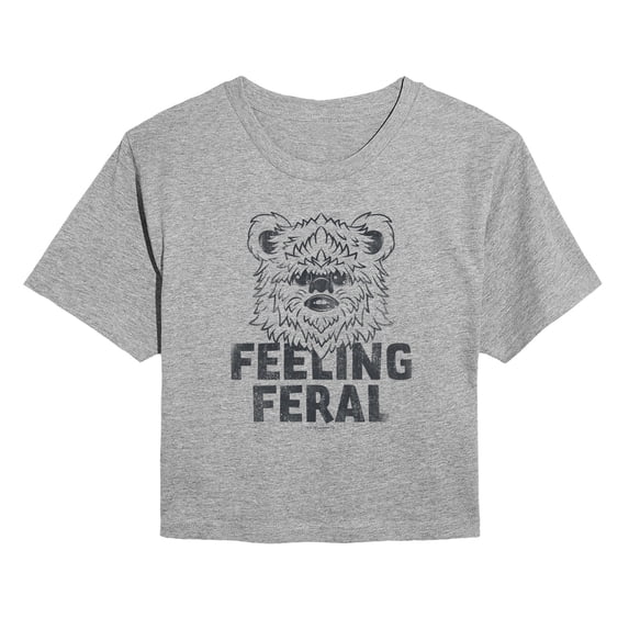 Star Wars - Feeling Feral Ewok - Juniors Cropped Graphic T-Shirt