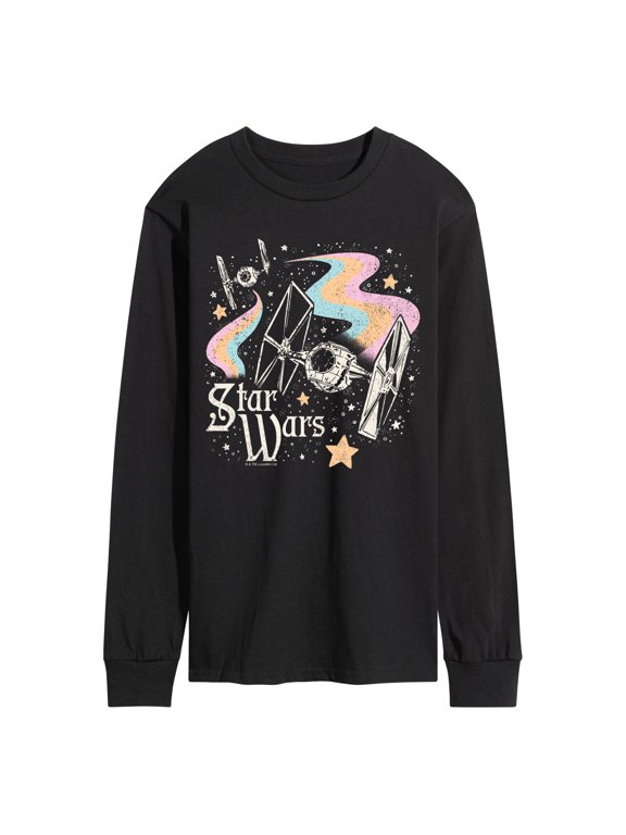 - TIE Fighters Celestial Ships Men's Long Sleeve Graphic T-Shirt