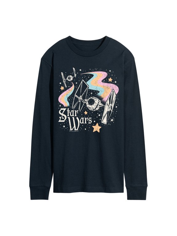 - TIE Fighters Celestial Ships Men's Long Sleeve Graphic T-Shirt