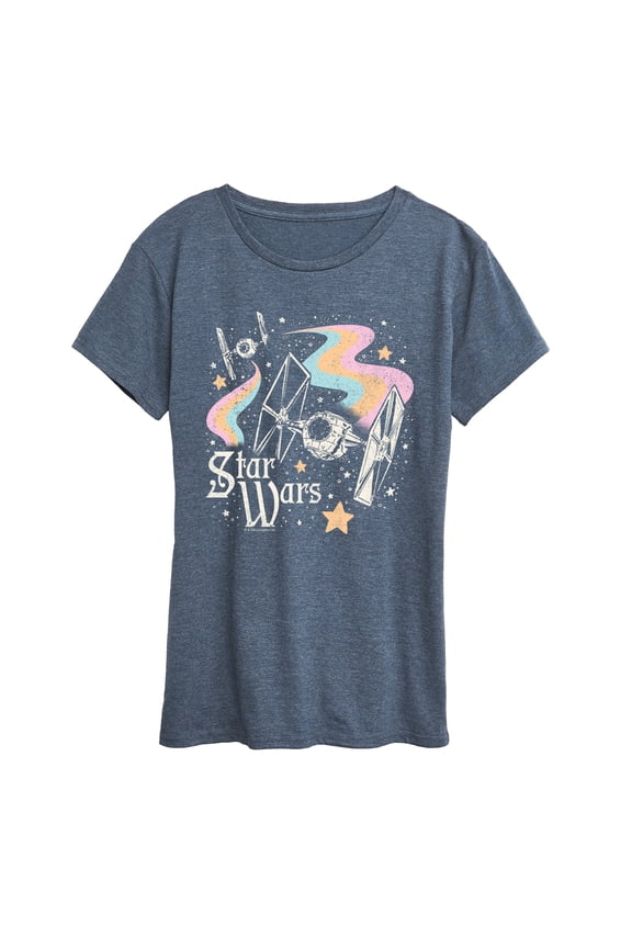 - Fem Celestial Ships - Women's Short Sleeve Classic Fit Tee