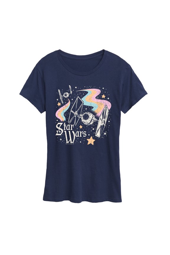- Fem Celestial Ships - Women's Short Sleeve Classic Fit Tee