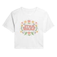 thumbnail image 1 of Star Wars - Spring Floral Logo - Juniors Cropped Graphic T-Shirt, 1 of 4