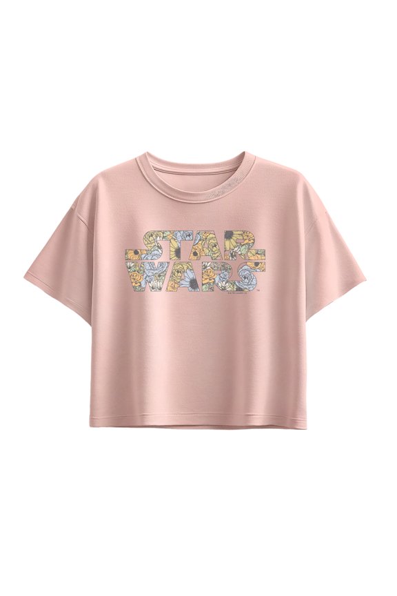 - Floral Logo - Youth Girls Boxy T-Shirt