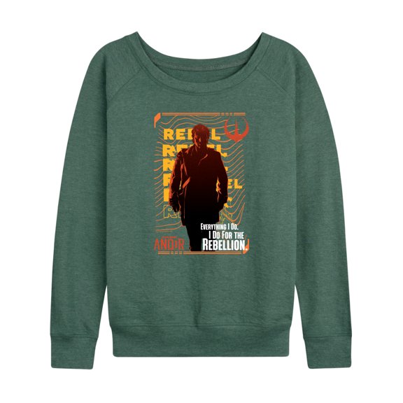 Star Wars - For The Rebellion - Women's French Terry Long Sleeve Pullover