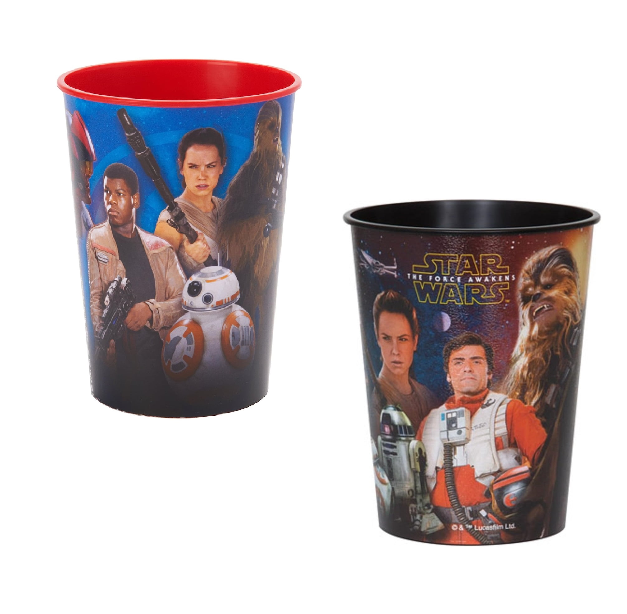 Star Wars Force Awakens 2 Pack 16 Ounce Tumbler Reusable Keepsake Favor