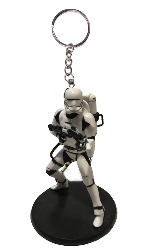 Star Wars Force Awakens Flametrooper Pvc Key Ring Keychain Charm Figure Figurine New