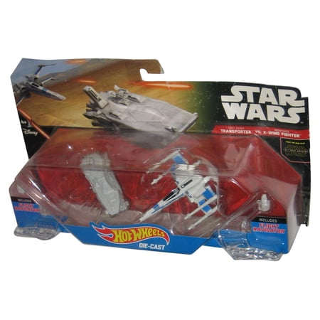 Star Wars Force Awakens Hot Wheels Starship (2015) First Order Transporter vs. X-Wing Fighter 2-Pack