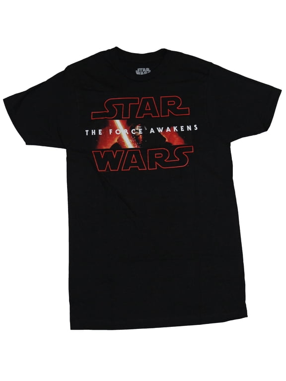 Force Awakens Mens T-shirt - Kylo Ren Between Words Image (X-Large)