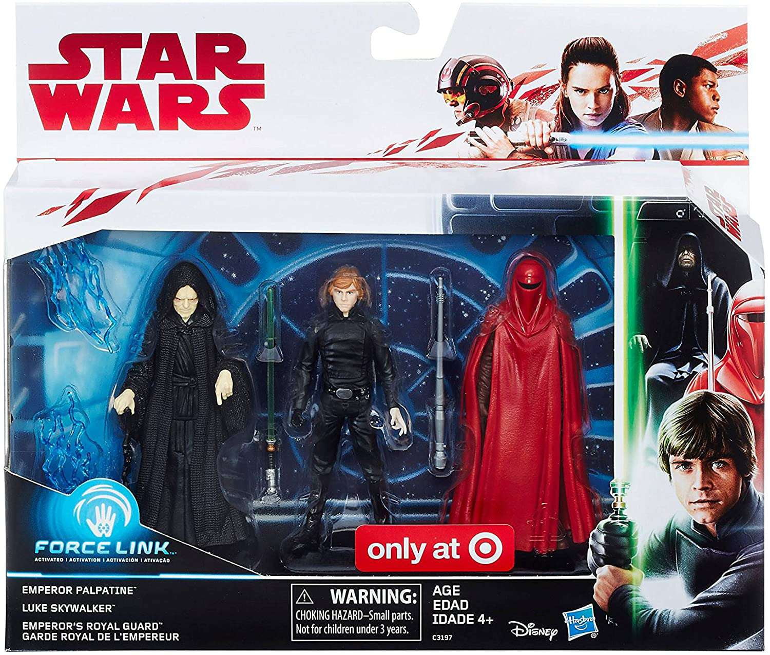 Star Wars Force Link Emperor Palpatine, Luke Skywalker Emperor's