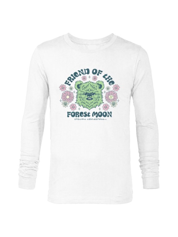 Friend of the Forest Moon Support Endor Retro Ewok - Long Sleeve T-Shirt for Men - Customized-White