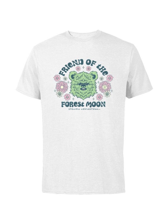 Friend of the Forest Moon Support Endor Retro Ewok - Short Sleeve Cotton T-Shirt for Adults - Customized-White