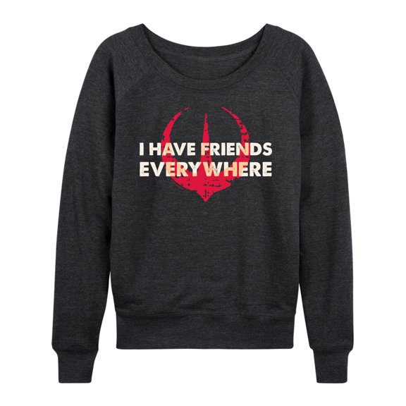Star Wars - Friends Everywhere - Women's French Terry Long Sleeve Pullover