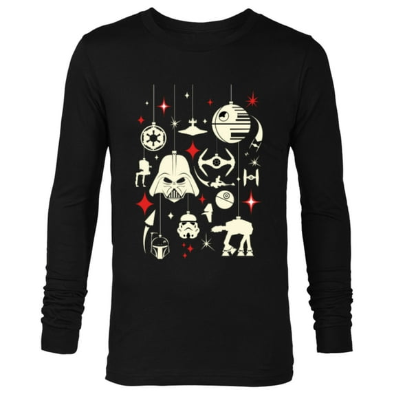 Star Wars Galactic Empire Ornaments Holiday - Long Sleeve T-Shirt for Men -Customized-Black