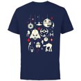 thumbnail image 1 of Star Wars Galactic Empire Ornaments Holiday - Short Sleeve Cotton T-Shirt for Adults- Customized-Navy, 1 of 5
