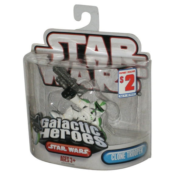 Star Wars Galactic Heroes (2007) Hasbro Green Clone Trooper Figure